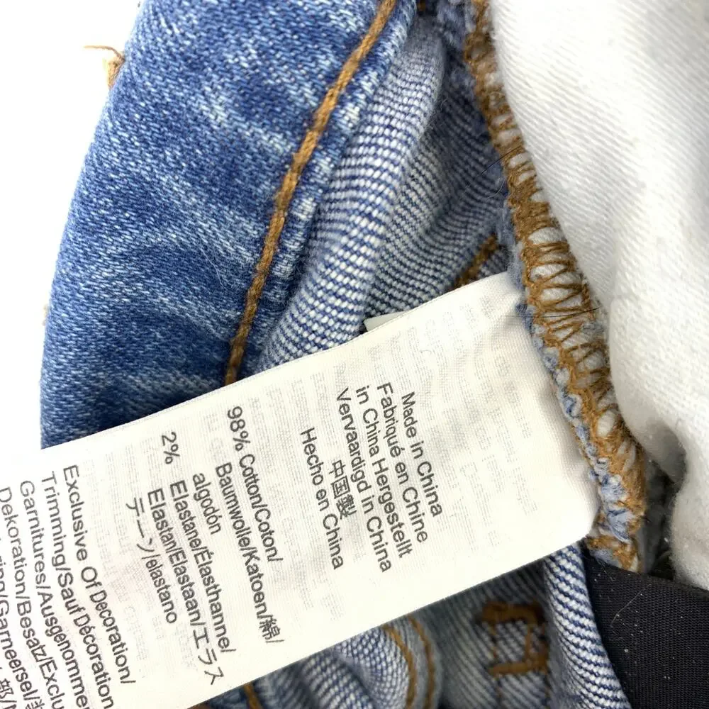 Madewell Jeans Women's Size 28 Perfect Vintage Cut Off Straight Leg Blue
